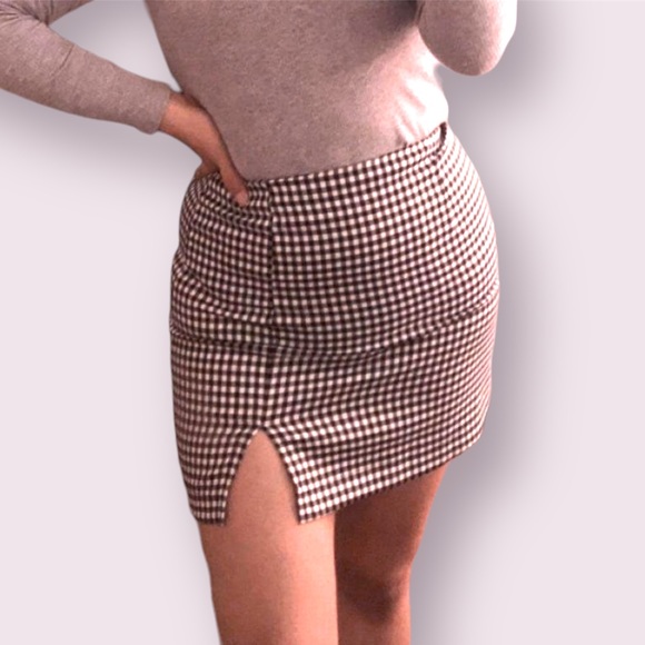 wild fable Dresses & Skirts - Wild Fable Gingham Skirt with Slit
